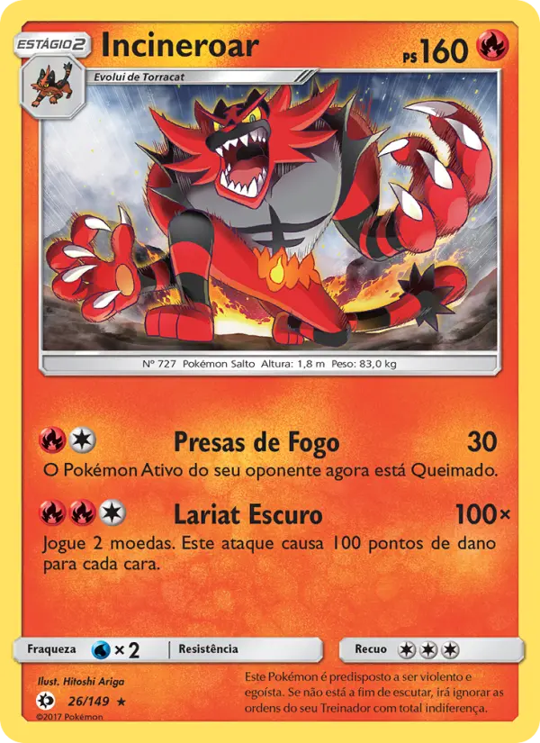 Incineroar — Sol e Lua 26
