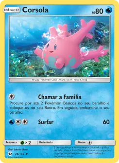 Corsola — Sol e Lua 36