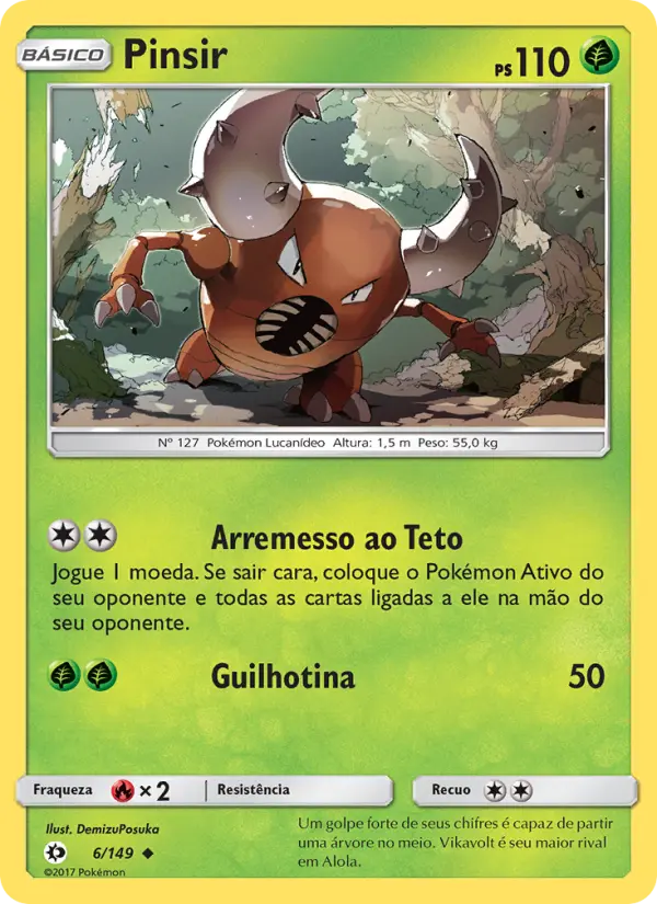Pinsir — Sol e Lua 6