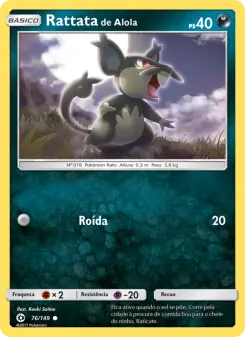 Rattata de Alola — Sol e Lua 76