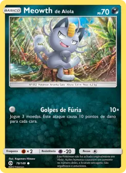 Meowth de Alola — Sol e Lua 78