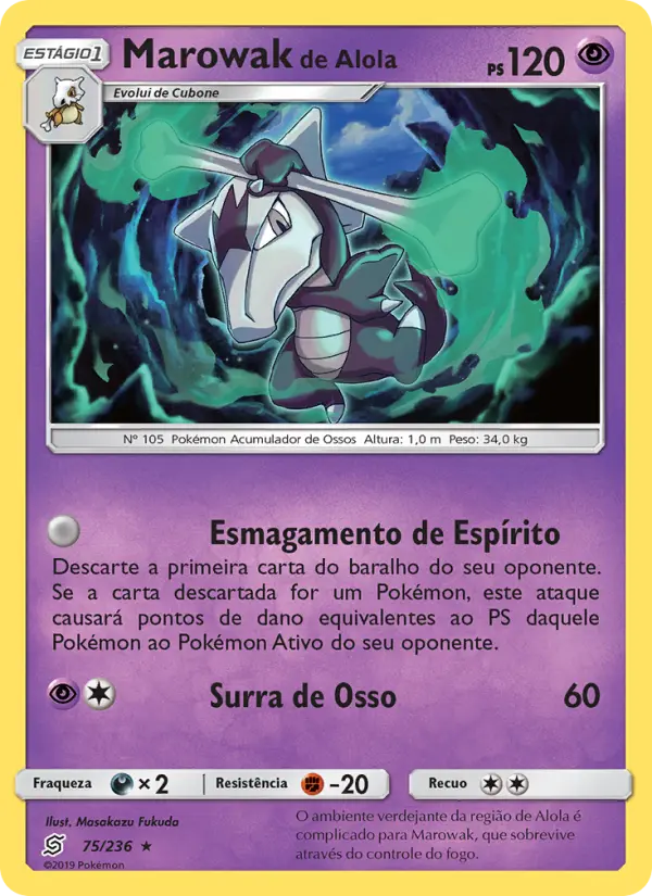 Marowak de Alola — Sintonia Mental  75