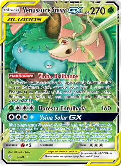 Venusaur e Snivy GX — Eclipse Cósmico 1