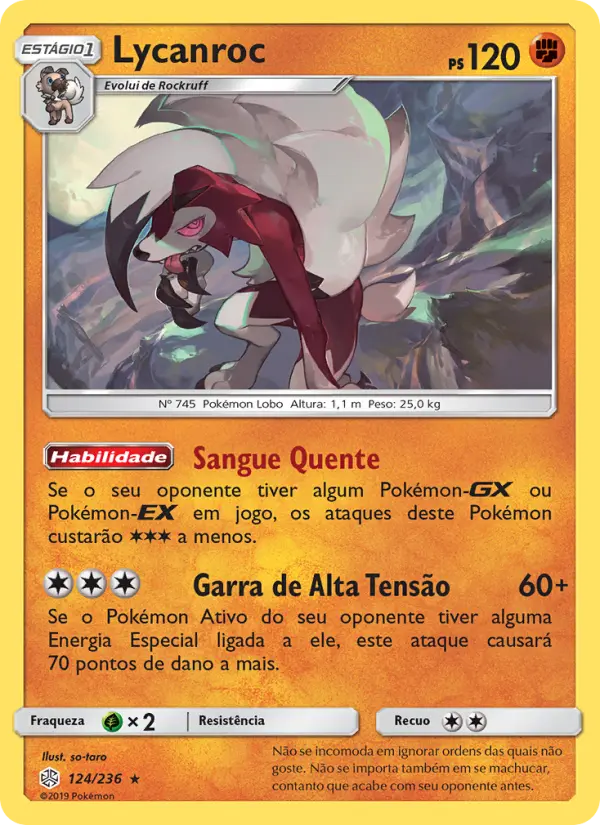 Lycanroc — Eclipse Cósmico 124