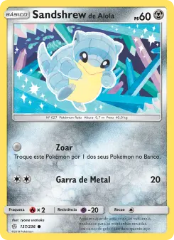 Sandshrew de Alola — Eclipse Cósmico 137