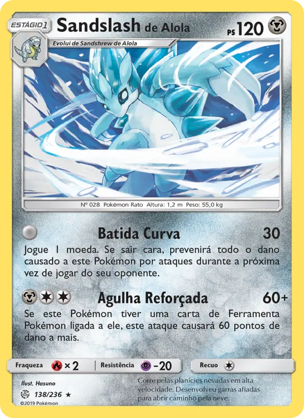 Sandslash de Alola — Eclipse Cósmico 138