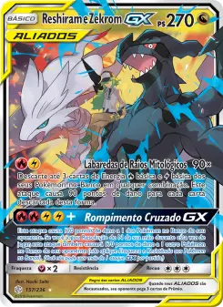 Reshiram e Zekrom GX — Eclipse Cósmico 157