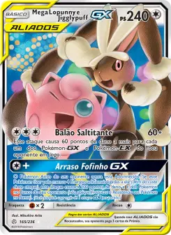 Mega Lopunny e Jigglypuff GX — Eclipse Cósmico 165