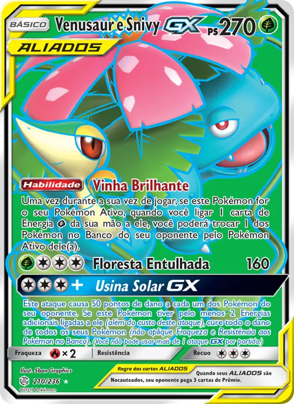 Venusaur e Snivy GX — Eclipse Cósmico 210