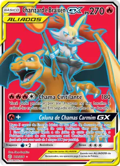 Charizard e Braixen GX — Eclipse Cósmico 212