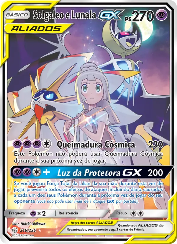 Solgaleo e Lunala GX — Eclipse Cósmico 216
