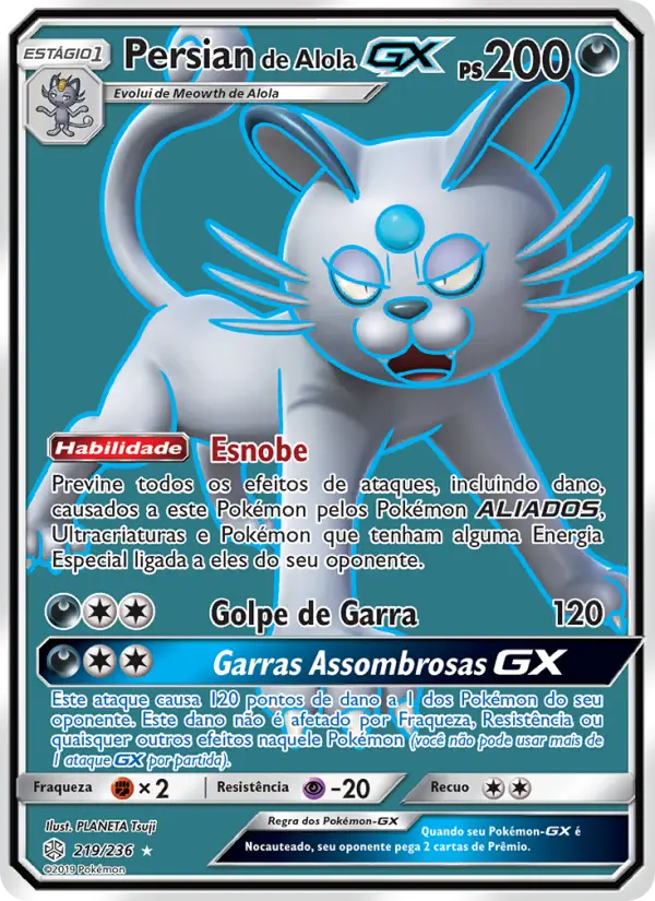 Persian de Alola GX — Eclipse Cósmico 219