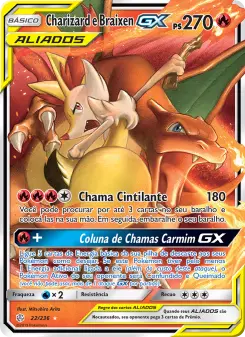 Charizard e Braixen GX — Eclipse Cósmico 22