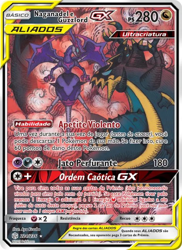 Naganadel e Guzzlord GX — Eclipse Cósmico 224