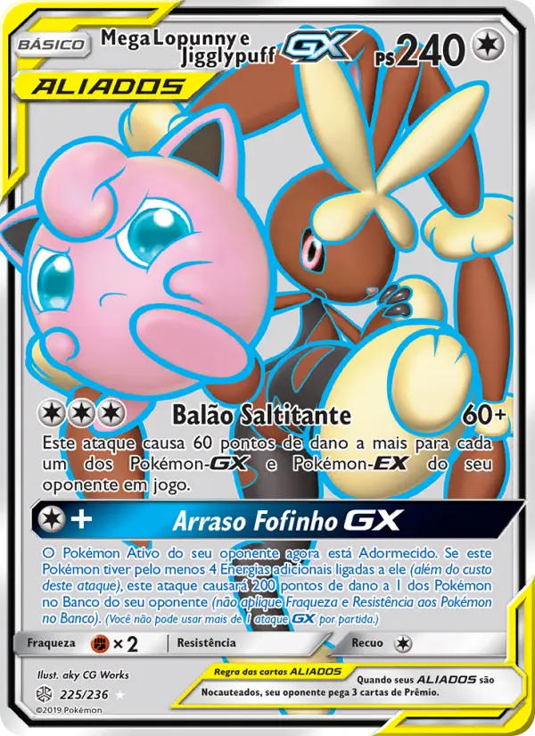 Mega Lopunny e Jigglypuff GX — Eclipse Cósmico 225