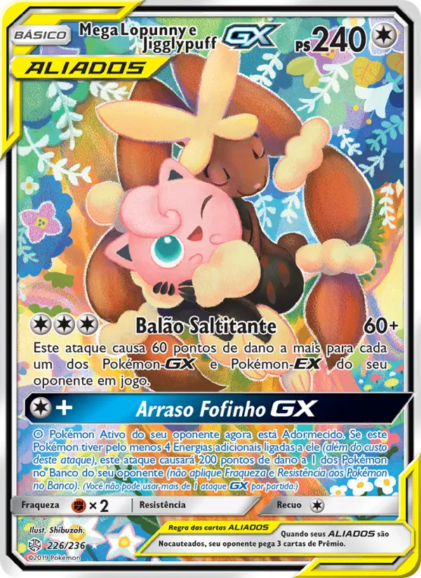 Mega Lopunny e Jigglypuff GX — Eclipse Cósmico 226