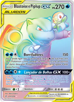 Blastoise e Piplup GX — Eclipse Cósmico 253