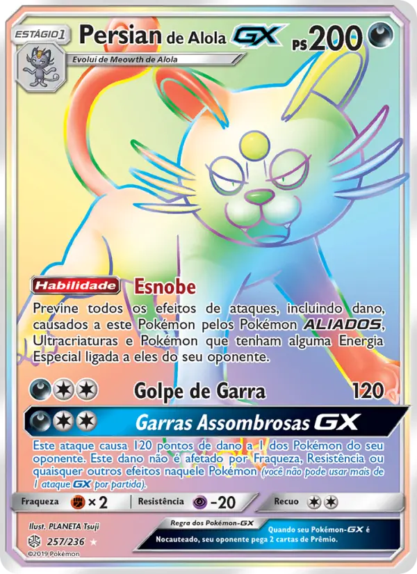Persian de Alola GX — Eclipse Cósmico 257