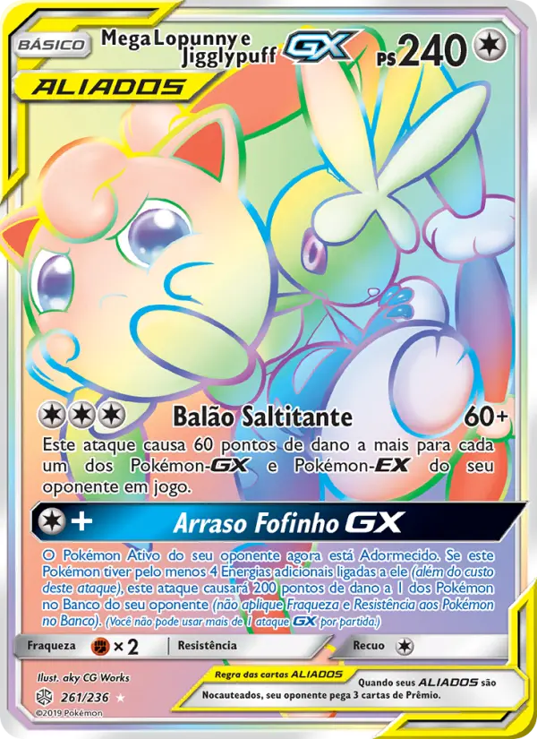 Mega Lopunny e Jigglypuff GX — Eclipse Cósmico 261
