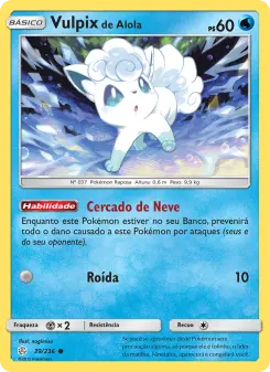 Vulpix de Alola — Eclipse Cósmico 39