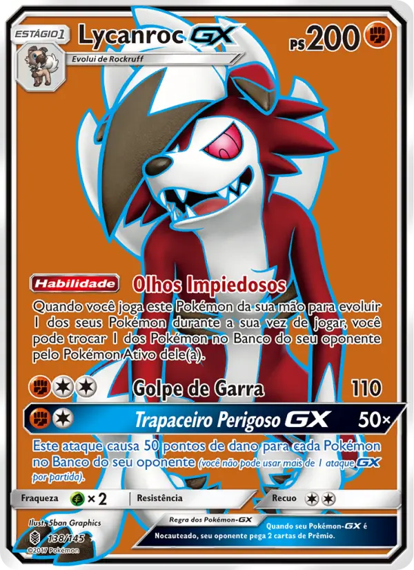 Lycanroc GX — Guardiões Ascendentes 138