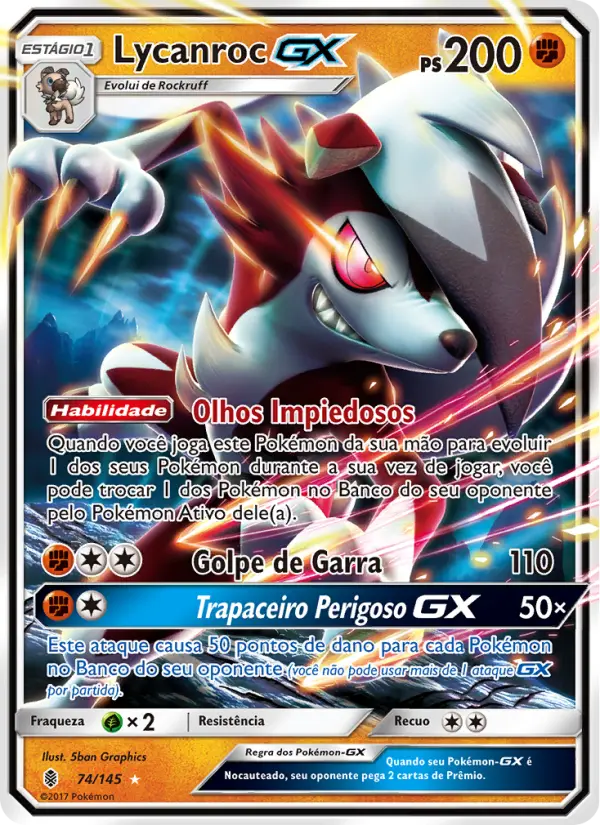Lycanroc GX — Guardiões Ascendentes 74