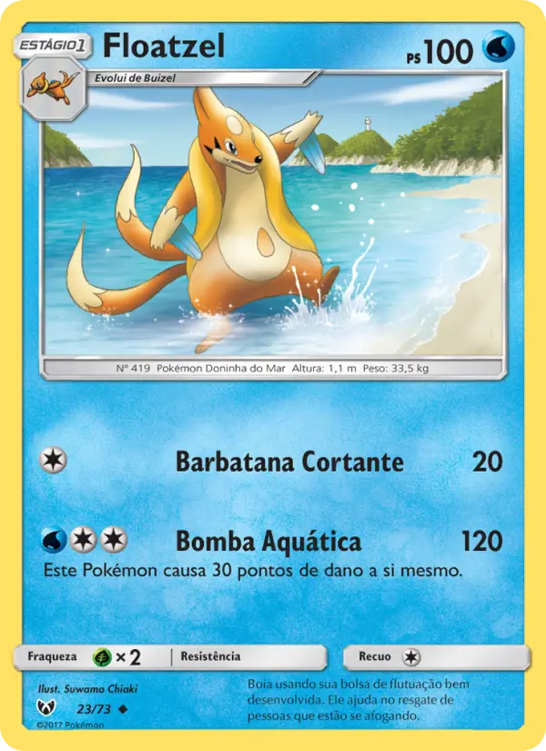Floatzel — Lendas Luminescentes 23