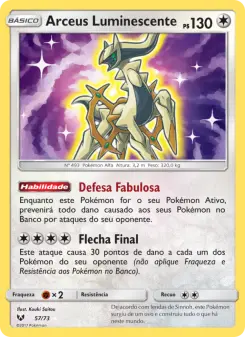 Arceus Luminescente — Lendas Luminescentes 57