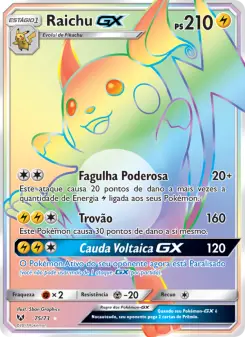 Raichu GX — Lendas Luminescentes 75