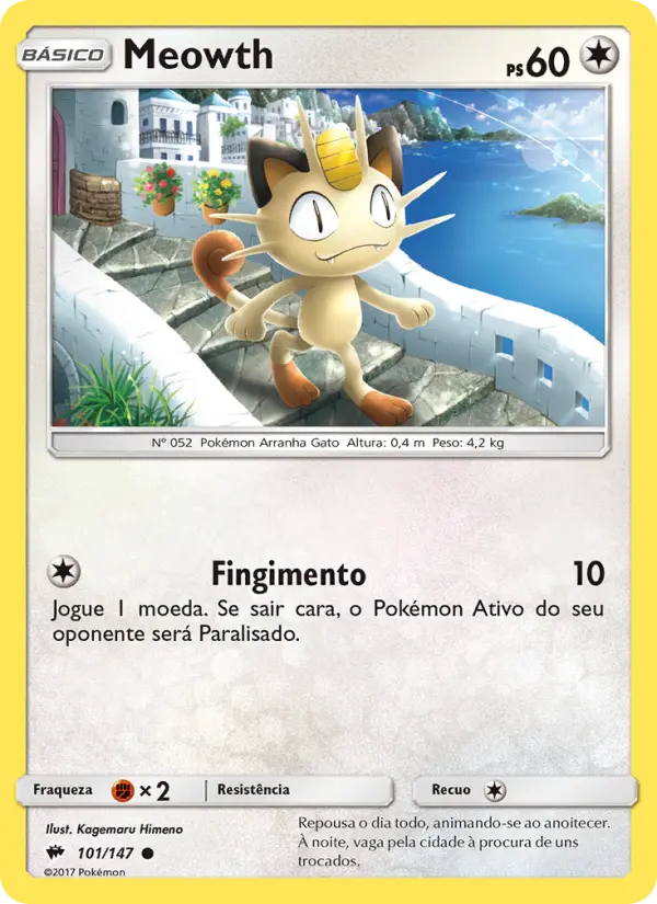 Meowth — Sombras Ardentes 101