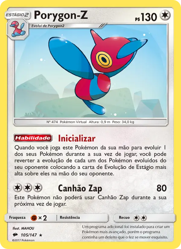 Porygon-Z — Sombras Ardentes 105