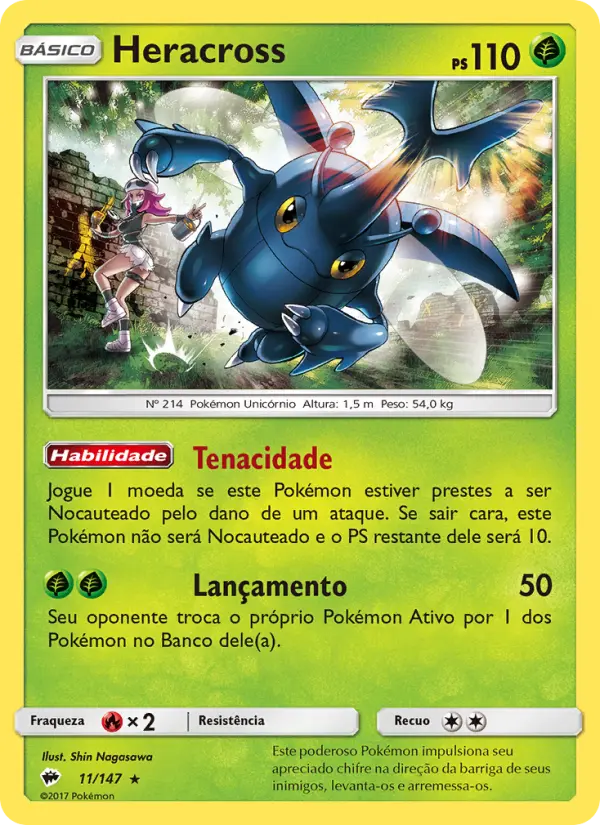 Heracross — Sombras Ardentes 11