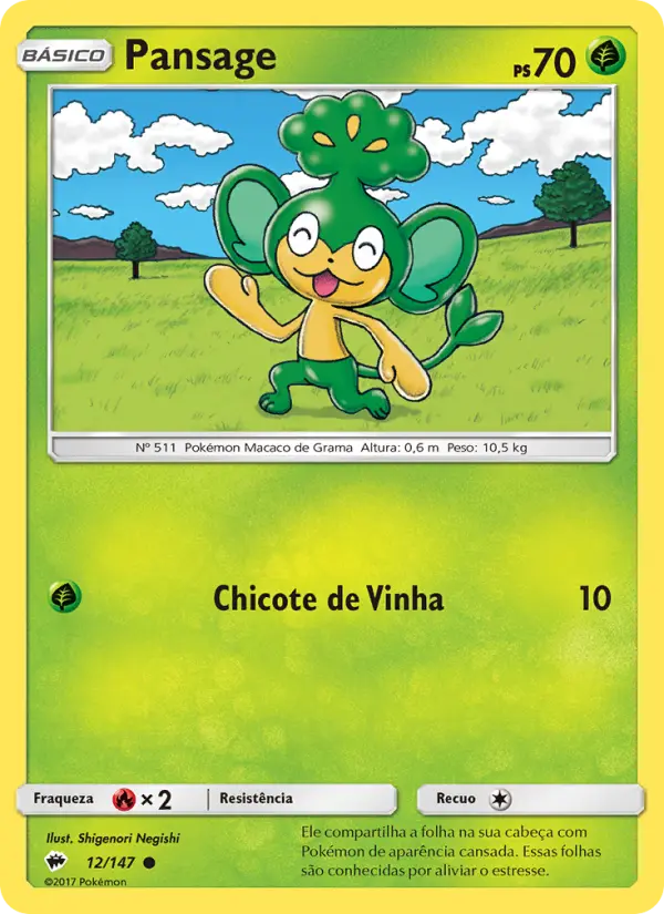 Pansage — Sombras Ardentes 12