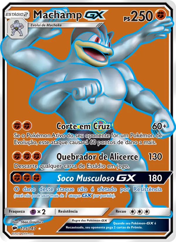 Machamp GX — Sombras Ardentes 135