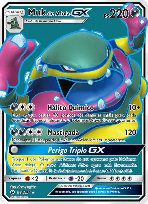 Muk de Alola GX — Sombras Ardentes 138