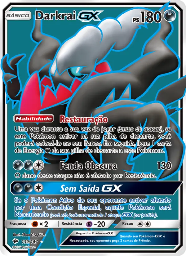 Darkrai GX — Sombras Ardentes 139