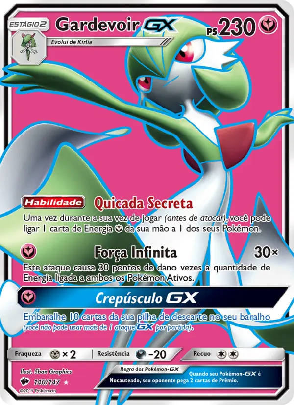 Gardevoir GX — Sombras Ardentes 140
