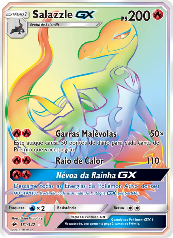 Salazzle GX — Sombras Ardentes 151