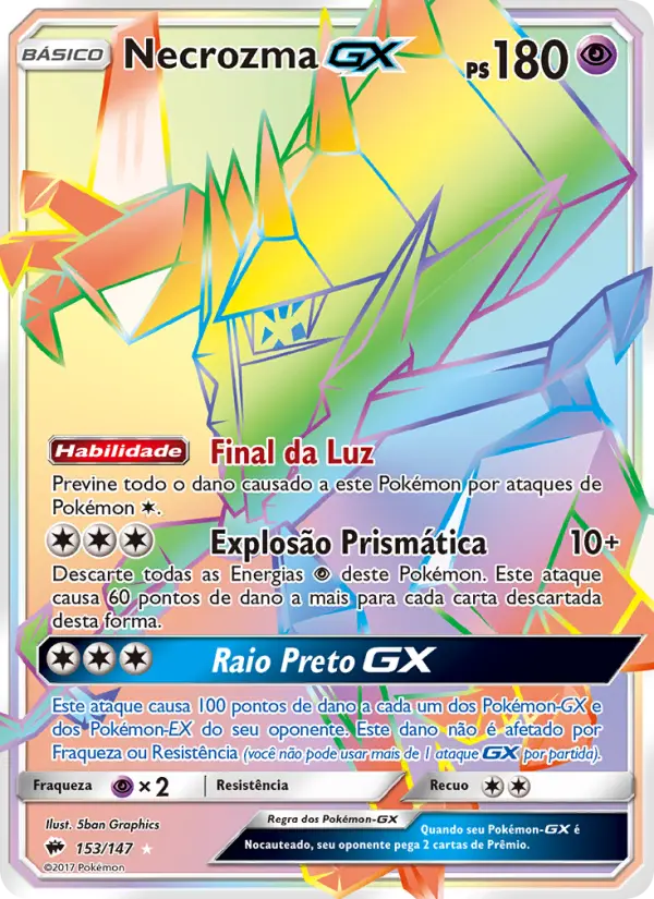 Necrozma GX — Sombras Ardentes 153