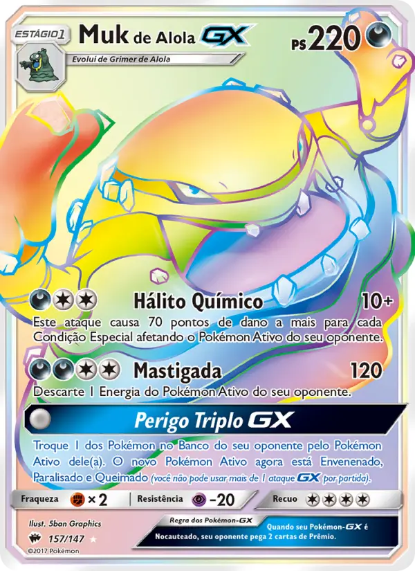 Muk de Alola GX — Sombras Ardentes 157
