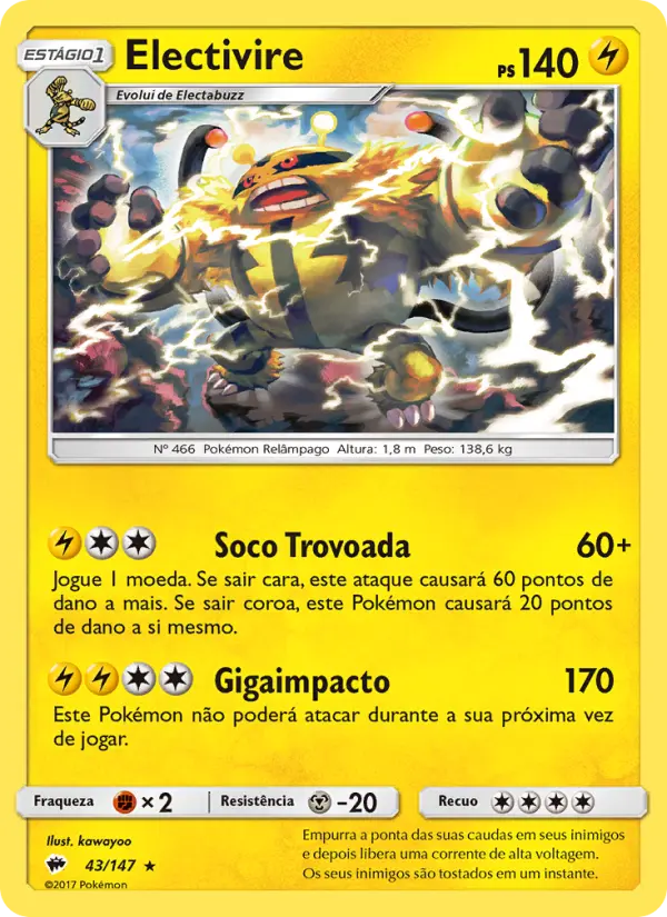 Electivire — Sombras Ardentes 43