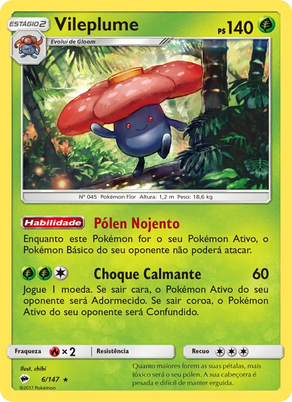 Vileplume — Sombras Ardentes 6