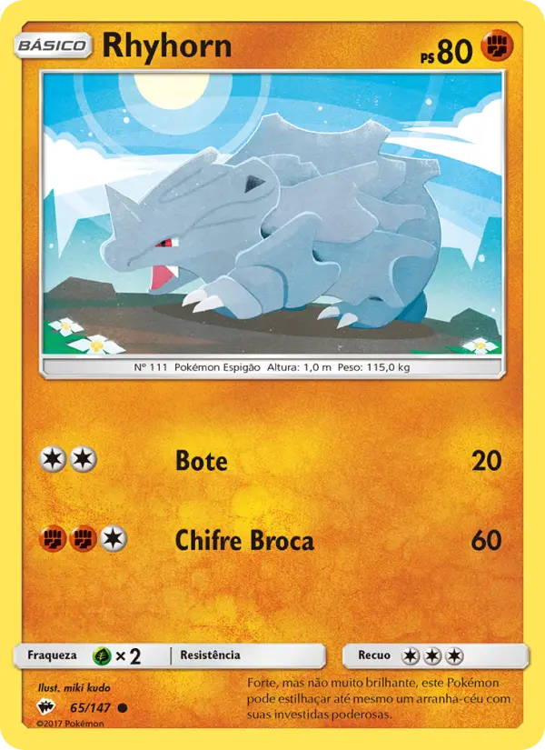 Rhyhorn — Sombras Ardentes 65