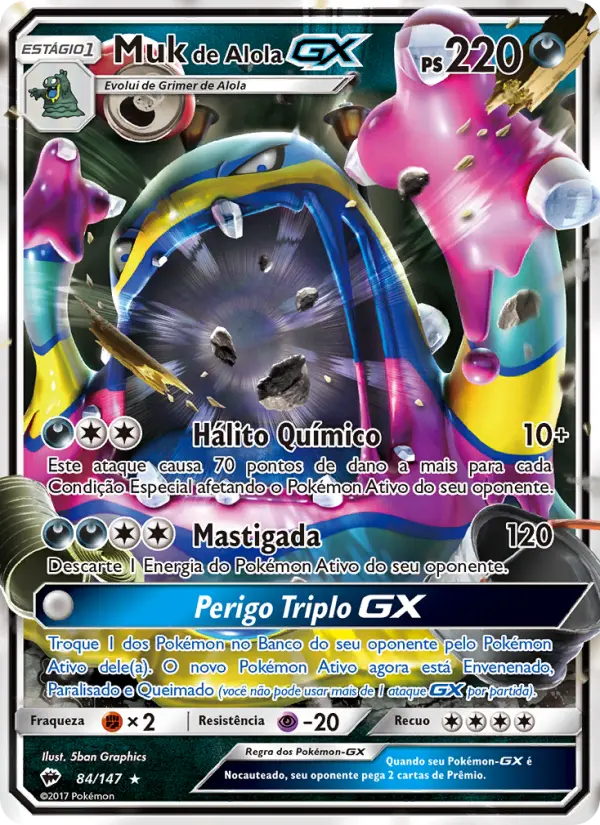 Muk de Alola GX — Sombras Ardentes 84