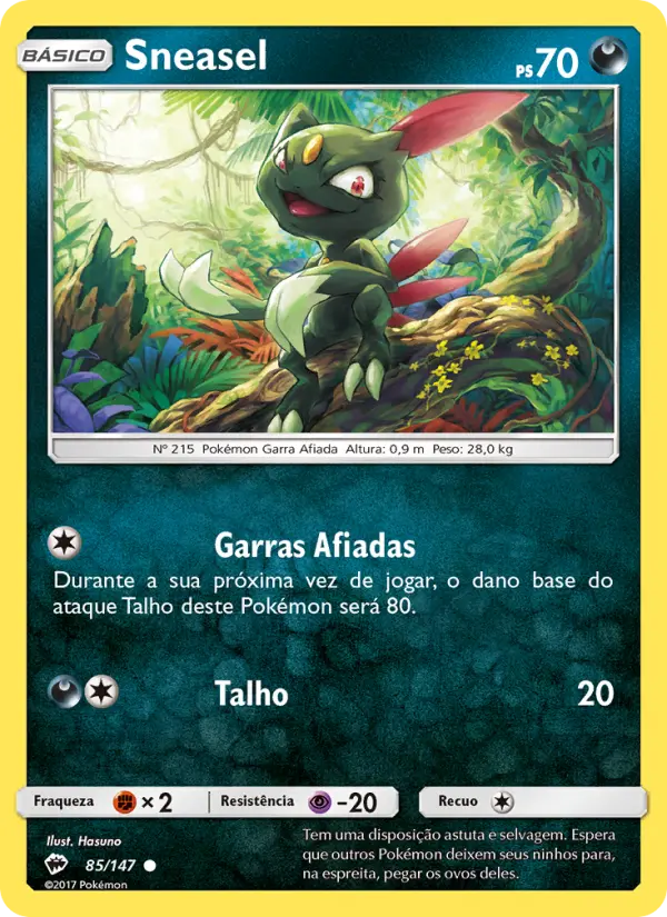 Sneasel — Sombras Ardentes 85