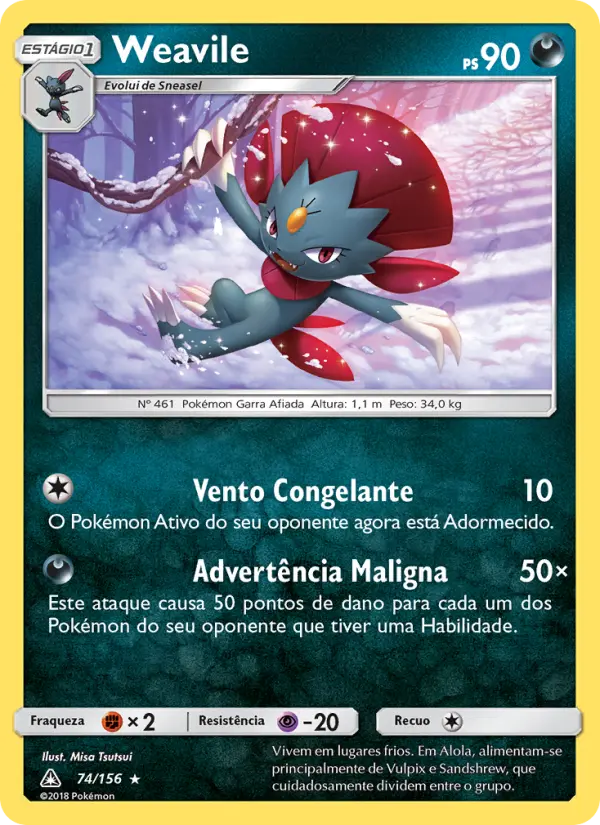 Weavile — Ultra Prisma 74