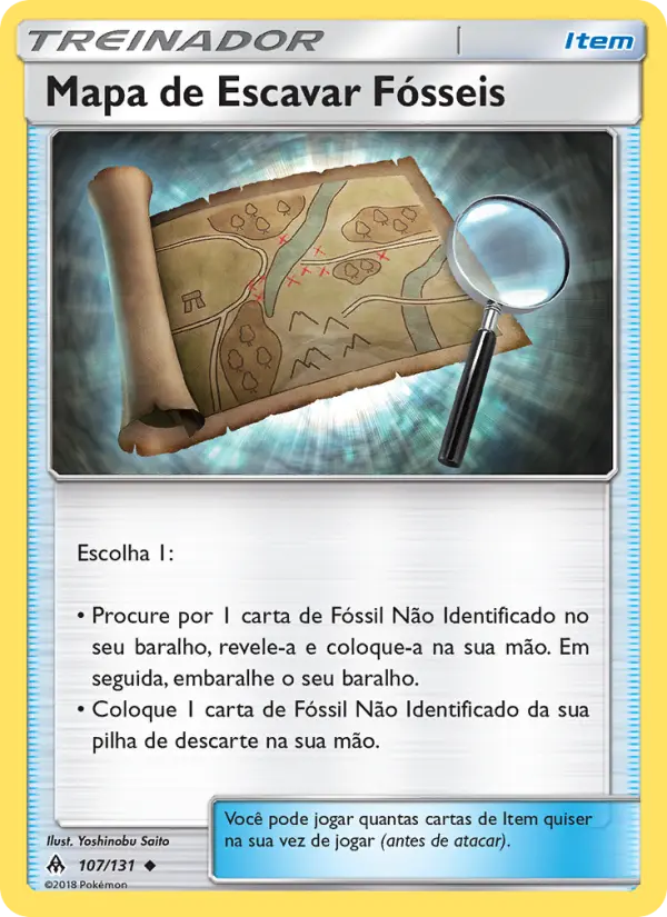 Mapa de Escavar Fósseis — Luz Proibida 107