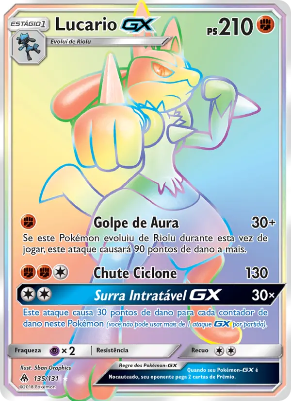 Lucario GX — Luz Proibida 135