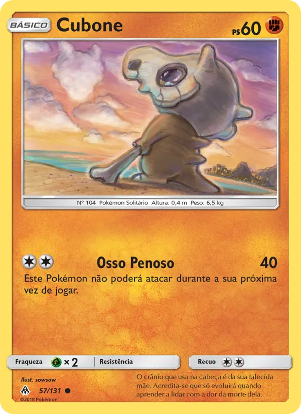 Cubone — Luz Proibida 57
