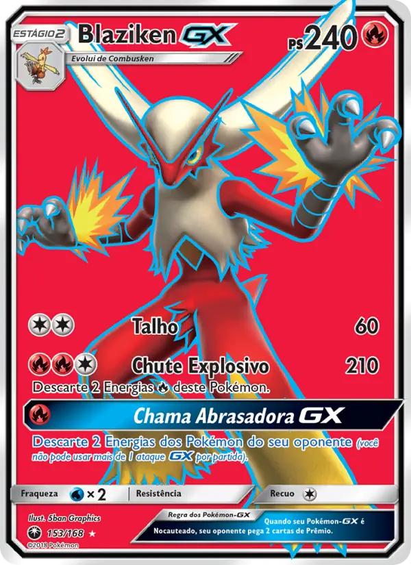 Blaziken GX — Tempestade Celestial 153